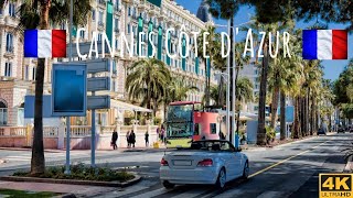 Cannes Côte dAzur French Riviera  France  Beautiful Scenery  Walking Tour 4K Ultra [upl. by Isyak]