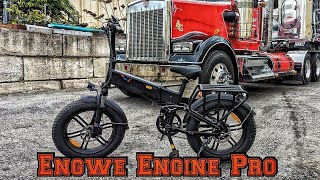 Review Engwe Engine Pro Full Suspension Foldable Ebike [upl. by Aikemit]