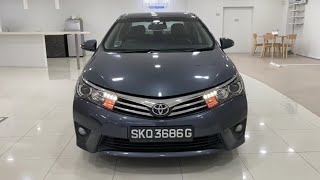 Toyota Corolla Altis 16L CVT Elegance LED Keyless Grey 2014 SKQ3686G [upl. by Einnaffit434]