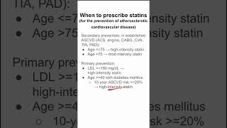 When to prescribe statins for the prevention of atherosclerotic cardiovascular disease [upl. by Bronwen]