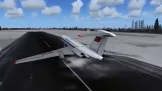 Aeroflot Flight 6502  Crash Animation [upl. by Vaughn211]