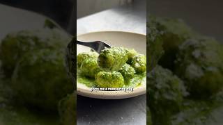 Jumbo Tofu Gnocchi with Spinach Pesto  SO VEGAN veganreceipes veganfood recipe shorts [upl. by Island]