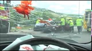 accident routier attention video choc [upl. by Atelahs]