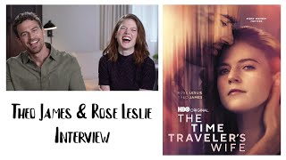 Rose Leslie and Theo James interview about quotThe Time Travelers Wifequot [upl. by Sajet118]