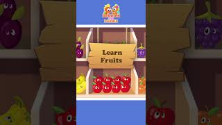 Learn Colors With Fruits and Balloons shorts kidsvideo learning hooplakidz [upl. by Aztinay]