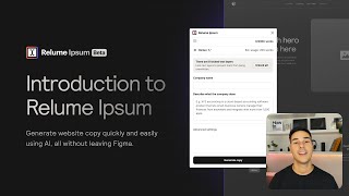 The Fastest Way To Write Website Copy Using AI  Relume Ipsum [upl. by Aleka]