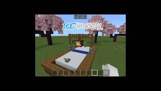 Making a mini table ice Hockey in Minecraft minecraftshorts [upl. by Ebba]