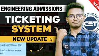 CET CELL NEW UPDATE  TICKETING SYSTEM 💯 Engineering Admissions 2023  CAP Rounds [upl. by Nylodam55]