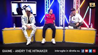 GIAIME E ANDRY THE HITMAKER PT1 🎯 LIVE SU HIP HOP TV 👊🏻📲 [upl. by Ainot]