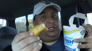 Long John Silvers Dippin Fish Strips REVIEW [upl. by Eylrahc666]