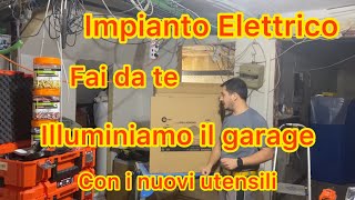 Tutorial fai da te Come realizzare impianto di illuminazione in garage  recensione utensili Spit [upl. by Alberik]