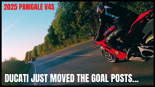 2025 Panigale V4s on the Road First Test Ride vs 2024 Model [upl. by Alexei897]