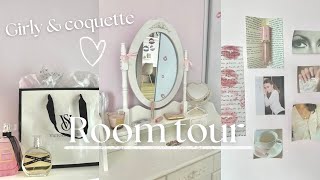 Room tour 🩰💌 coquette inspired [upl. by Zampardi]