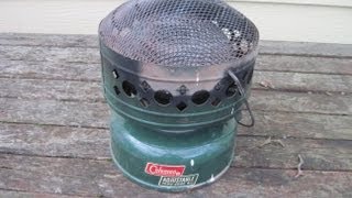 How to Light a Coleman Catalytic Heater [upl. by Reifinnej]