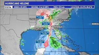 Tracking Helene Updated track cone spaghetti models and more for Hurricane Helene [upl. by Nathanoj]