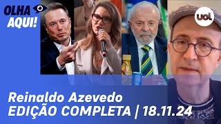 Reinaldo Janja xinga Musk e dono do X ironiza Discurso do Lula no G20 Atentado em Brasília e mais [upl. by Adnaral]