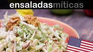 ENSALADA WALDORF  Las ensaladas más famosas del mundo [upl. by Secunda]