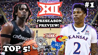 BIG 12 Basketball Preseason PREVIEW and RANKINGS [upl. by Aihset]