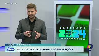 Eleições 2024 últimos dias da campanha têm restrições [upl. by Frasco584]