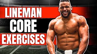 Core Strength Training For Football  Best Exercises For Lineman [upl. by Bowrah117]