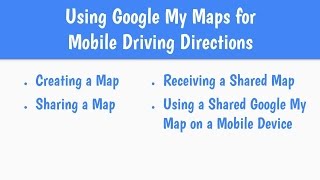 Driving Directions Using Google My Maps [upl. by Yendis]