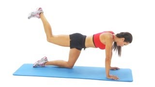 Hip exercise  extension on all fours [upl. by Haywood]