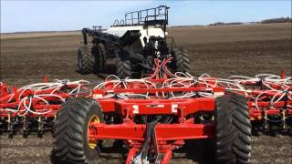 Bourgault 3720 Disc Drill amp 7700 Aircart Demo [upl. by Charyl]