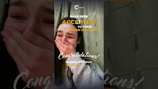 Students React to Their Dream University Acceptances [upl. by Peednama]