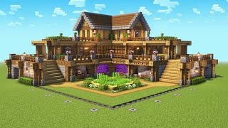 Minecraft Ultimate Survival House Tutorial [upl. by Delle585]