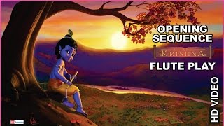 Little Krishna  Opening Sequence  Flute [upl. by Akinal222]