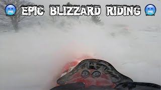 Upper Peninsula Michigan Snowmobiling Hit with BLIZZARD January 2024 [upl. by Ocinom]