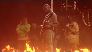 Dave  In The Fire ft Giggs Ghetts Meekz amp Fredo Live at The BRITs 2022 [upl. by Filmore]