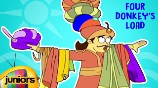 Akbar And Birbal Stories In English  Four Donkeys Load  Animated Stories  Mango Juniors [upl. by Repsihw]