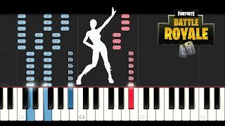 Fortnite Dance  Star Power Piano Tutorial [upl. by Cristiona63]