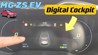 NEW 2023 MG ZS EV  Digital Cockpit  Driver Dashboard Function Explained  User Manual [upl. by Cynthia]