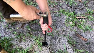 Ground anchor tent stake driver socket [upl. by Ayaj3]