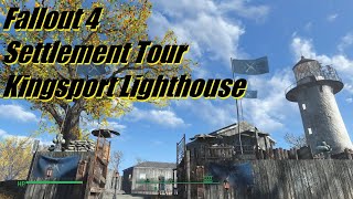 Fallout 4 Settlement Tour Kingsport Lighthouse [upl. by Ohara546]