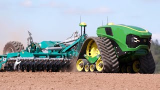 Autonomous Electric Tractor  Future of Farming  John Deere [upl. by Alcott912]