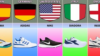 List Shoes Brands From Different Countries [upl. by Rolyak]