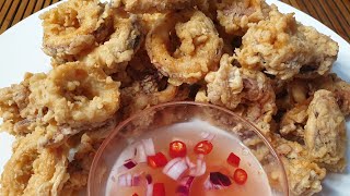 THE SECRET HOW TO MAKE CRISPY CALAMARES DE STAANA [upl. by Leslee]