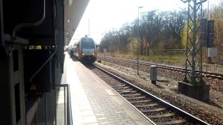 Ausfahrt Eines Stadler Kiss Aus Dem Bahnhof Jüterbog Nach Rathenow [upl. by Kancler]