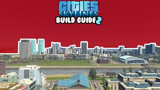 How To BEGIN Your Downtown Skyline In Cities Skylines  25 Tiles Build Guide [upl. by Ilrebma]