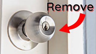 How To Remove Door Knob Easy Simple [upl. by Littlejohn426]