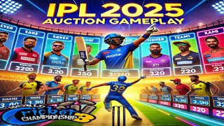 IPL 2025 Auction Gameplay in WCC3 Building My Dream Team [upl. by Nosnej307]