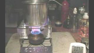 Sterno Folding Stove Boil Test 2 [upl. by Willin]