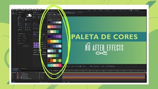 COMO USAR PALETA DE CORES NO AFTER EFFECTS [upl. by Sefton566]