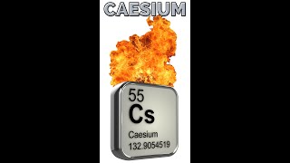 💥💥💥CAESIUM THE MOST ACTIVE METAL ON EARTH very exothermic [upl. by Calv379]