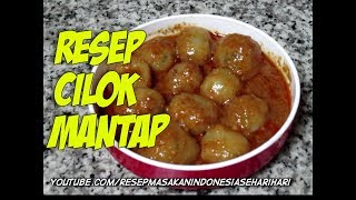 Resep dan cara membuat cilok mantap [upl. by Yrod]