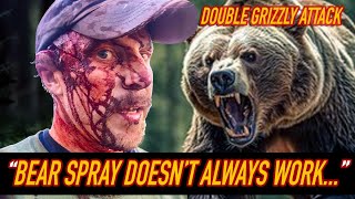 Mother grizzly attacks Montana man twice  quotBear spray doesnt always workquot  Todd Orr [upl. by Arbma]