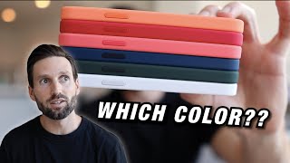 iPhone 12 and iPhone 12 Pro SILICONE CASE REVIEW What is THE BEST COLOR [upl. by Ylra]